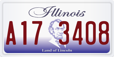 IL license plate A173408