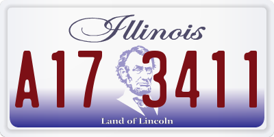 IL license plate A173411