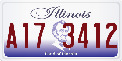 IL license plate A173412