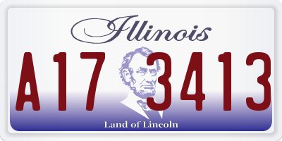 IL license plate A173413