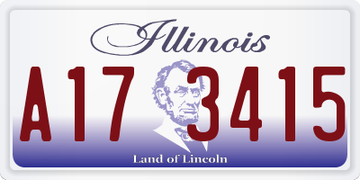 IL license plate A173415
