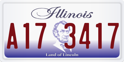 IL license plate A173417