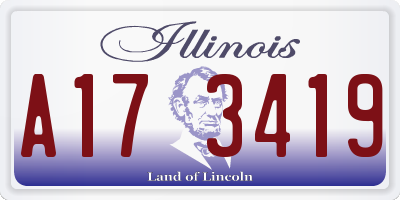 IL license plate A173419