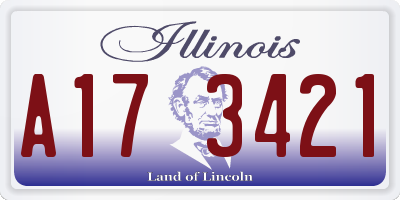 IL license plate A173421