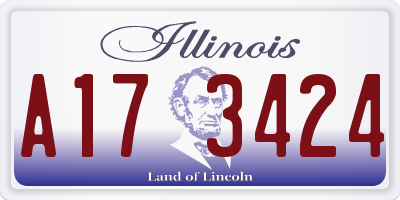 IL license plate A173424