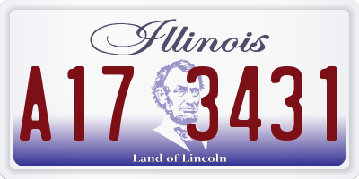 IL license plate A173431