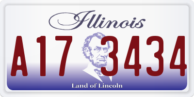 IL license plate A173434