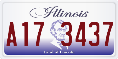 IL license plate A173437