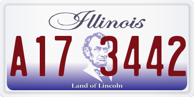 IL license plate A173442