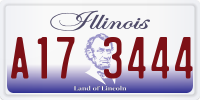 IL license plate A173444