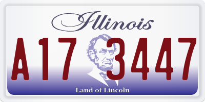 IL license plate A173447