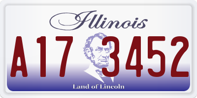 IL license plate A173452
