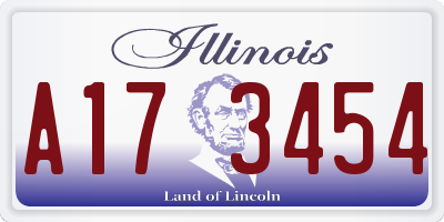 IL license plate A173454