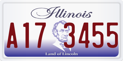 IL license plate A173455