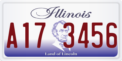 IL license plate A173456