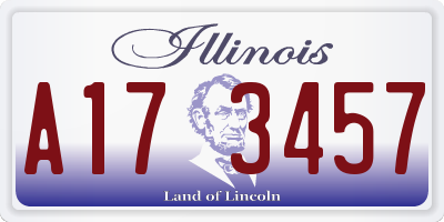 IL license plate A173457