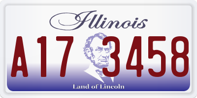IL license plate A173458