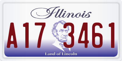 IL license plate A173461