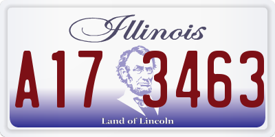 IL license plate A173463