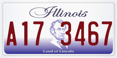 IL license plate A173467