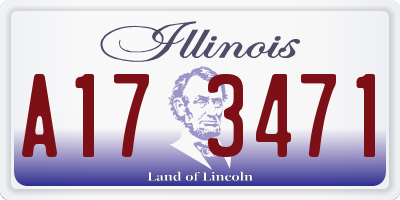 IL license plate A173471