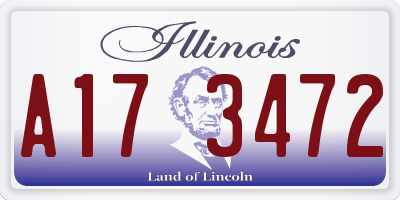 IL license plate A173472