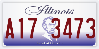 IL license plate A173473