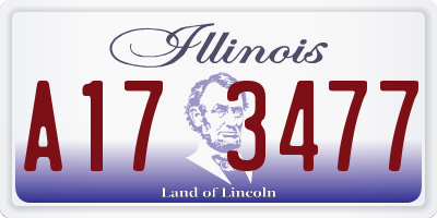 IL license plate A173477