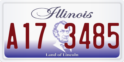 IL license plate A173485