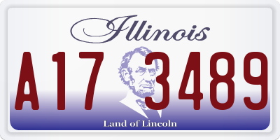 IL license plate A173489