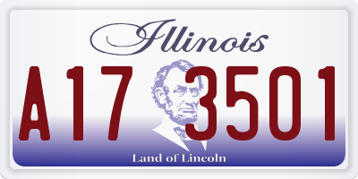 IL license plate A173501