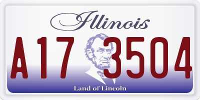 IL license plate A173504
