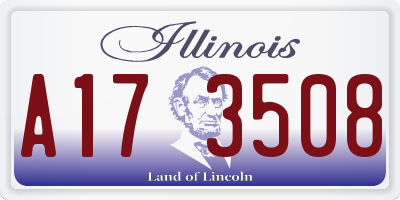 IL license plate A173508