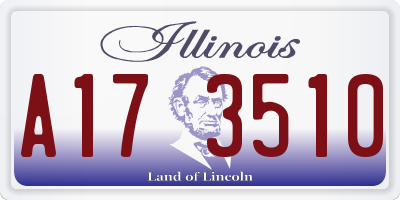 IL license plate A173510