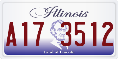 IL license plate A173512