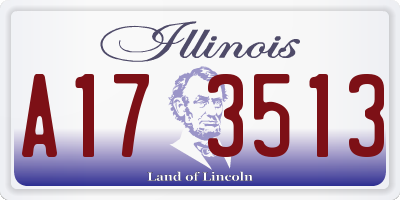 IL license plate A173513