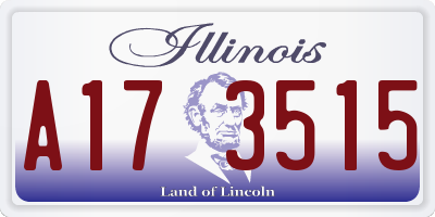 IL license plate A173515
