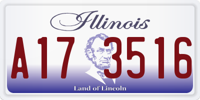 IL license plate A173516