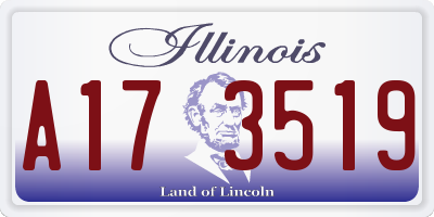 IL license plate A173519