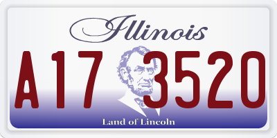 IL license plate A173520