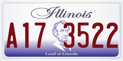 IL license plate A173522