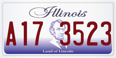 IL license plate A173523