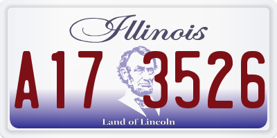 IL license plate A173526