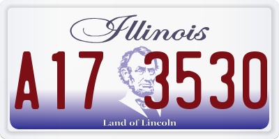 IL license plate A173530
