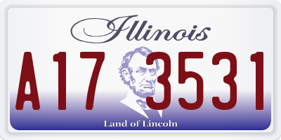 IL license plate A173531