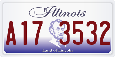 IL license plate A173532