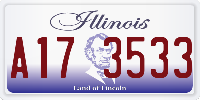 IL license plate A173533