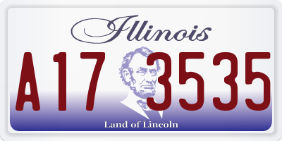 IL license plate A173535