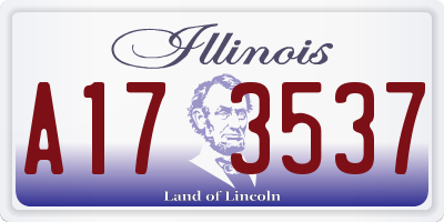 IL license plate A173537