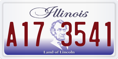 IL license plate A173541